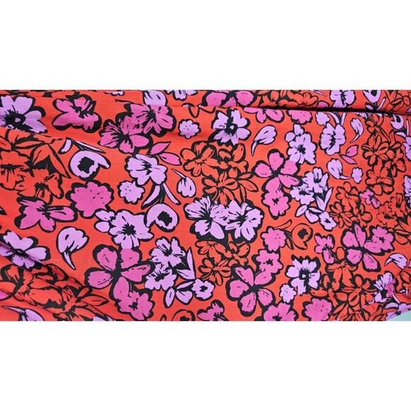 Boohoo Women's Floral Wide Leg Jumpsuit with Puff Sleeves Size 4 - Picture 3 of 10